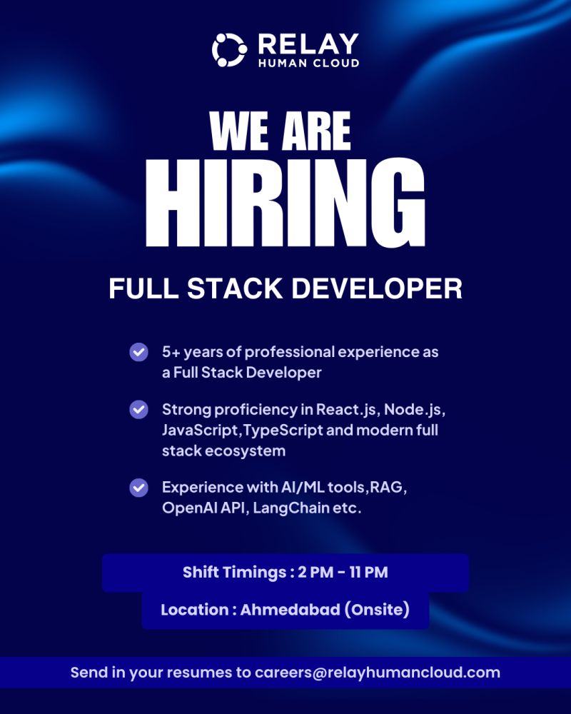 Hiring Full Stack Developer